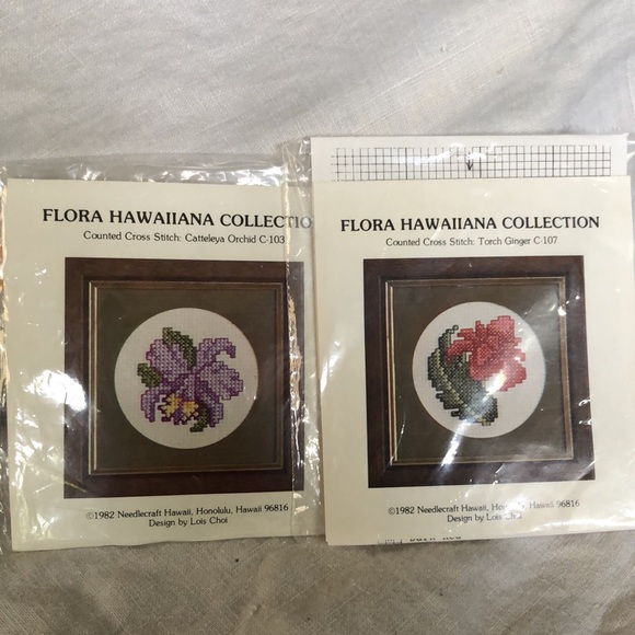 6 vintage cross stitch sets - Picture 4 of 7